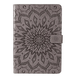 Etui en PU motif tournesol avec support gris pour votre Samsung Galaxy Tab A7 10.4 (2020)/T505/T500