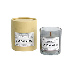 The Candle Factory Bougie mèche en bois et boite kraft Factory (Lot de 2) Bois de santal.