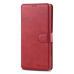 Wewoo Housse Coque Pour Galaxy Note 8 AZNS Texture du mollet Etui en cuir avec rabat horizontal magnétique PU supportlogements cartes et cadre photo Rouge