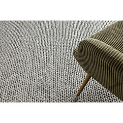 RUGSX Tapis en laine TAHAR 99004G gris - TISSÉ MAIN boucle, uniforme 120x180 cm pas cher