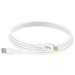 LinQ Câble USB C vers Lightning Charge Rapide 3A Power Delivery 1m Blanc