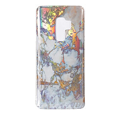 Wewoo Coque or pour Samsung Galaxy S9 + couleur marbre Texture souple TPU étui de protection arrière