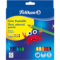 Pelikan Crayons de couleur triangulaires Jumbo, étui en ()