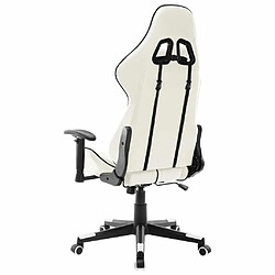 Acheter Maison Chic Chaise de jeu, Chaise gaming, Fauteuil gamer d'ordinateur,Chaise de Bureau Blanc et noir Cuir artificiel -GKD62267