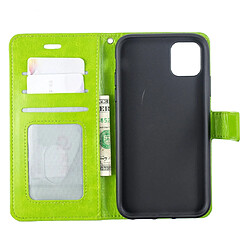 Avis Wewoo Coque Étui en cuir à rabat pour porte-cartes et porte-cartes portefeuille et cadre photo iPhone 11 vert