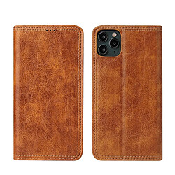 Wewoo Coque Pour iPhone 11 Pro Retro Tree Bark Texture PU Housse en cuir à rabat horizontal magnétique avec support et fentes cartes et portefeuille kaki