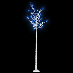 vidaXL Sapin de Noël 200 LED bleu Saule 2,2 m Int/Ext