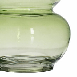 BigBuy Home Vase Vert Verre 13 x 13 x 19 cm pas cher