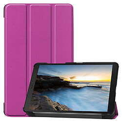 Etui en PU avec socle tripliure violet pour votre Samsung Galaxy Tab A 8 (2019) SM-T290 T295