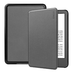 Etui en PU ENKAY anti-chute, avec fonction veille/réveil automatique pour votre Amazon Kindle Paperwhite 11th Gen (2022) - gris