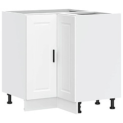 vidaXL Armoire d'angle de cuisine Porto blanc bois d'ingénierie