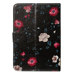 Avis Wewoo Housse Coque Pour Tablet PC universel de 10 pouces de couleur dessin de modèle horizontal Flip étui en cuir PU avec titulaire et fentes cartes fleur de fond noir