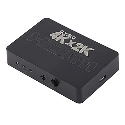 Wewoo Switch HDMI Commutateur HDMI 4K à 3 ports avec télécommande