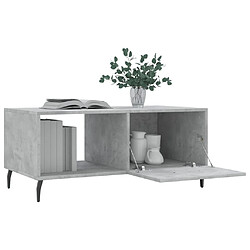 Acheter Maison Chic Table basse,Table Console Table d'appoint, Table pour salon gris béton 90x50x40 cm bois d'ingénierie -MN21221