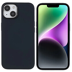 Coque en silicone antichoc, antichute, mince pour votre iPhone 14 Plus - noir