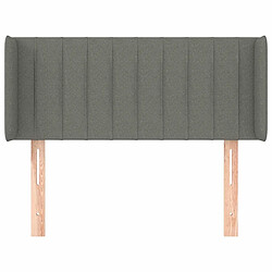 Avis Maison Chic Tête de lit scandinave avec oreilles,meuble de chambre Gris foncé 93x16x78/88 cm Tissu -MN70233