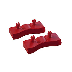 Ebac Lot de 2 embouts rouge pour lattes de 68 x 8 mm