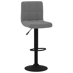 vidaXL Tabouret de bar Gris foncé Velours