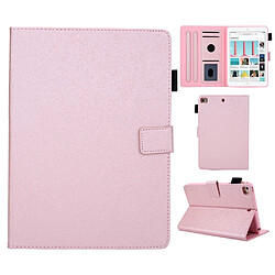 Etui en PU avec stockage de cartes rose pour votre Apple iPad Mini 9.7 (2019)/4/3/2/1