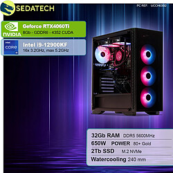 Sedatech PC Gamer • Intel i9-12900KF • RTX4060Ti • 32Go DDR5 • 2To SSD M.2 • sans OS