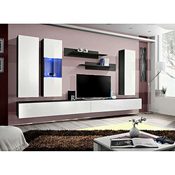 Acheter Paris Prix Meuble TV Mural Design Fly V 320cm Blanc & Noir