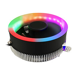 Ordinateur LED Coloré CPU Refroidisseur Ventilateur de Refroidissement Ventilateur de Bureau Dissipateur de Chaleur Calme Radiateur Amovible Fit pour