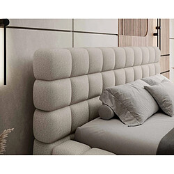 Avis Bestmobilier Kingston - lit coffre - 140x200 - sommier inclus - en tissu bouclette