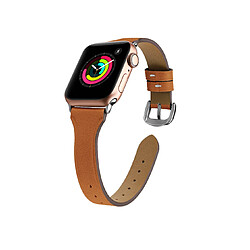 B18 Brown Watch Bracelets de rechange 41mm 40mm 40mm 38mm Petite taille Sangle de cuir en forme de T pour Apple Iwatch 7654321 SE