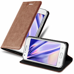 Cadorabo Coque Samsung Galaxy J1 2015 Etui en Brun