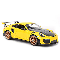 Acheter Universal 1: 24 Porsche 911 GT2 RS Coupé statique Voiture modèle collectible Jouet(Jaune)