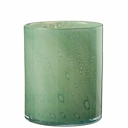 Paris Prix Photophore Design en Verre Jade 18cm Vert