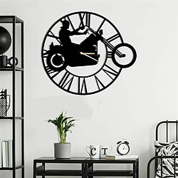 DEKORY Motorcycle Garage Horloge Murale en Métal 50cm