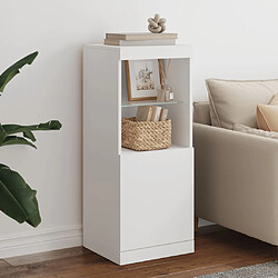 Maison Chic Commode Buffet - Meuble de rangement avec lumières LED blanc 41x37x100 cm -GKD48478