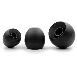 OKULI 12 x Écouteurs en Silicone Embouts d'oreilles pour Audio-Technica Casque Écouteurs en Noir