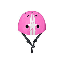 STAMP Casque Skate Pink Star avec Molette d'Ajustement - Taille 54-60 cm