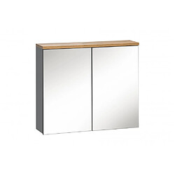 Ac-Deco Ensemble meuble vasque + miroir - Gris - 60 cm - Bali Gray