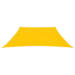 vidaXL Voile de parasol Tissu Oxford trapèze 3/5x4 m Jaune