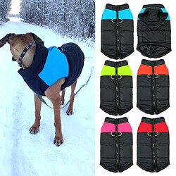 Wewoo Veste Chihuahua imperméable pour chien chiot gilet vêtements chaud hiver manteautaille M bleu