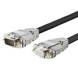 Pro VGA Cable M - F 5 Meter Metal Housing. high flexible, 1920*1200, EDID, 15pins pass-through, triple shielding