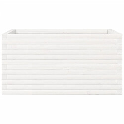 Acheter vidaXL Jardinière blanc 90x60x45,5 cm bois de pin massif