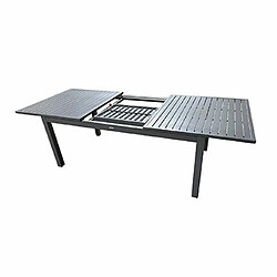 Acheter Mes Ensemble table 180/240 cm + 6 chaises en aluminium gris