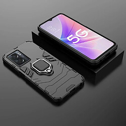 Acheter Htdmobiles Coque pour Oppo A77 5G / A57 4G / 5G / Realme Narzo 50 5G - housse etui rigide anti choc + verre trempe - NOIR