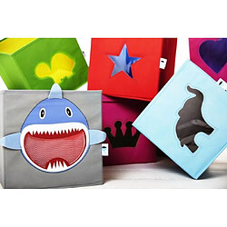 STORE.IT 750145 Coffre à jouets Net 30 x 30 x 30 cm-Requin