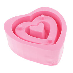 J'aime U Silicone Moule DIY Pot De Fleur Résine Époxy Moule Coeur 16x15.6x6.2cm pas cher