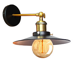 Stoex Applique Murale Industrielle 22cm en Métal fer, Lampe Rétro Loft Éclairage Vintage Edison Douille E27 pour Décoration de Maison , Bar , Restaurants, Café, Cl