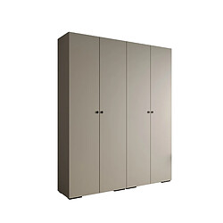 Abiks Meble Armoire Inova 2 À Portes Battantes 236,7/200/47 4 Portes (gris/nero)