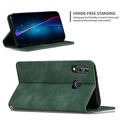 Acheter Wewoo Housse Coque Etui en cuir avec rabat horizontal magnétique Business Skin Feel pour Galaxy A60 / M40 vert armée