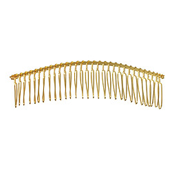 6pieces pinces a cheveux en métal peignes peignes glisse 30 accessoires de cheveux de dents d'or