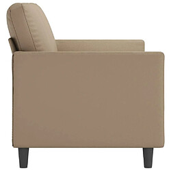 Acheter Maison Chic Canapé à 2 places,Sofa de Salon,Canapé droit Cappuccino 140 cm Similicuir -GKD119707