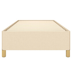 Acheter vidaXL Cadre de lit sans matelas crème 90x190 cm tissu